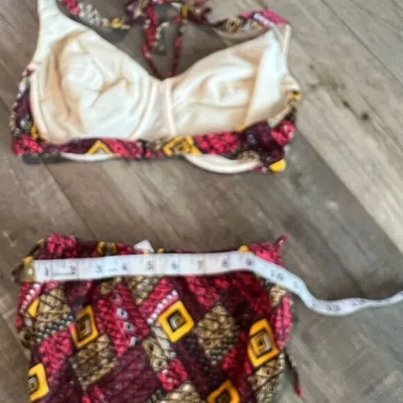 Vintage Swim Bali Two Piece
Bikini Pink & Yellow Halter Top
High Waisted Bottoms - Picture 4 of 7